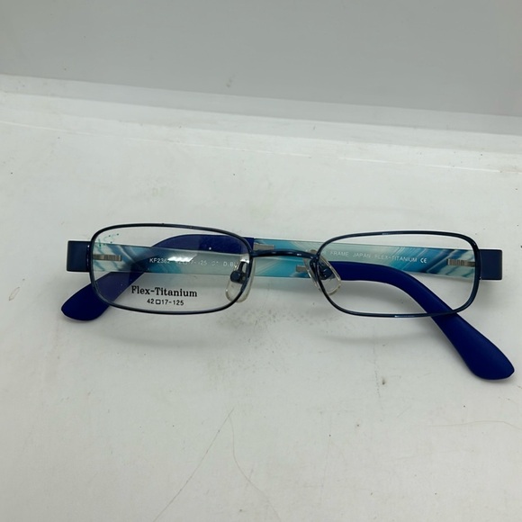 Konishi Flex Titanium KF2362 Unisex  Eyeglasses Frames RXable Dark Blue NWOT - Picture 7 of 7
